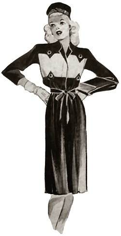 Black Yoked Crepe Dress