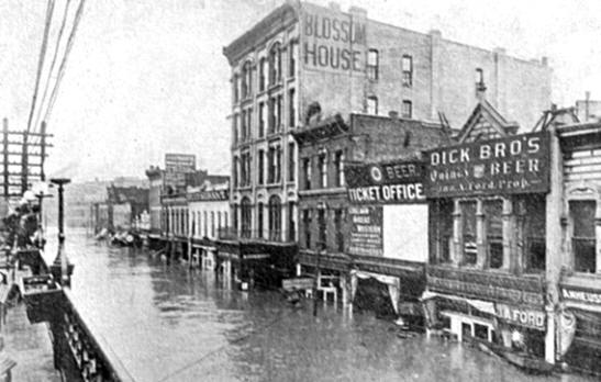 Union Avenue West of Union Depot Looking South.
