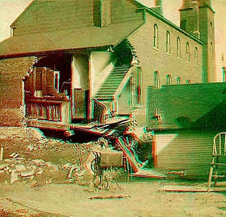 New back entrance, Catholic church, First & Reynolds