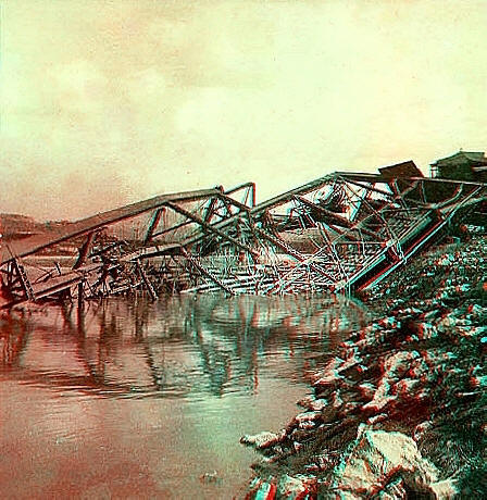 Double deck stockyards bridge