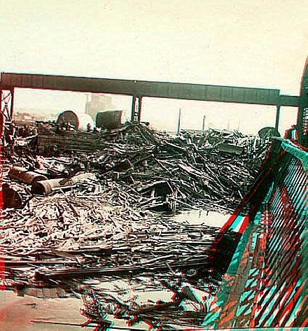 Drift at the West End of the Missouri Pacific Bridge