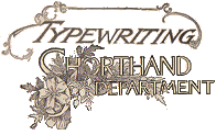 Typewriting and Shorthand Department