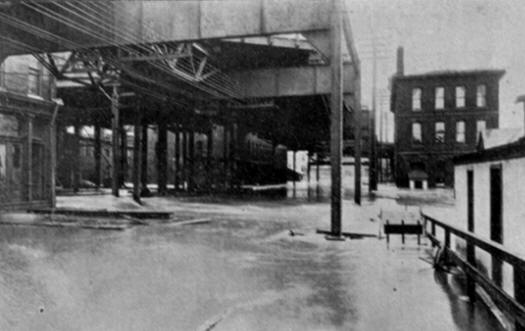 Santa Fe Street Looking North from Ninth