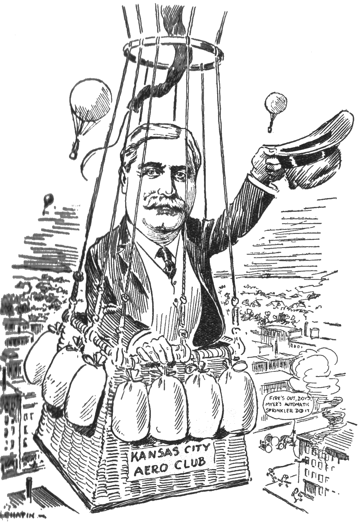 George M. Myers, President Kansas City Aero Club and Vice President Automatic Sprinkler Co. of America.